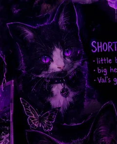 Stylized tabby cat portrait representing Shorty
